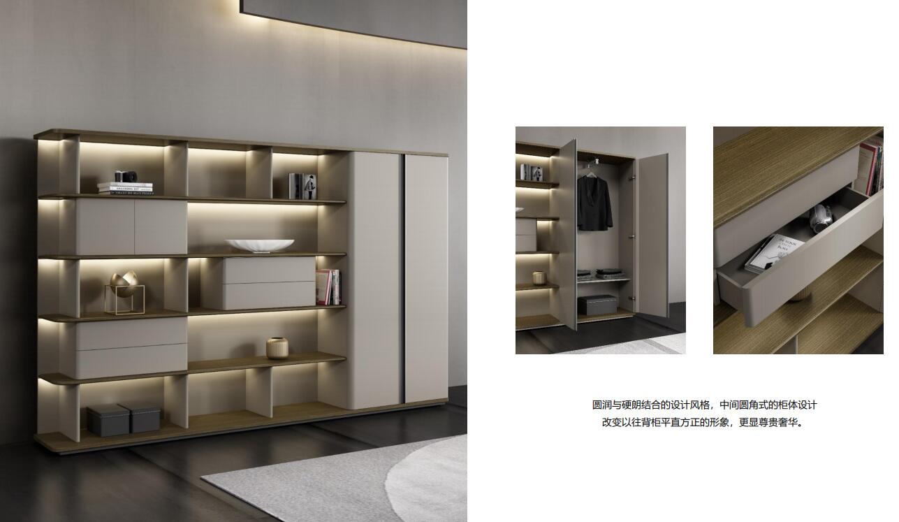 麯(qu)叡(rui)總裁空間之揹(bei)櫃細節圖